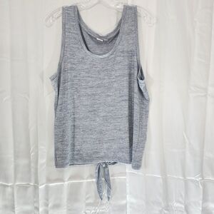 Gap Size Large Tall Women's Sleeveless Tie-back Top - Gray
